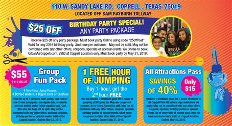 Save on your next trip to urban air and buy a gift card now while this promotion lasts. Coppell Trampoline Park Coupons - Urban Air Indoor Trampoline Park : Urban Air Indoor Trampoline ...