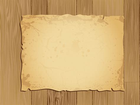 Parchoment On Wood Powerpoint Templates Border And Frames Textures