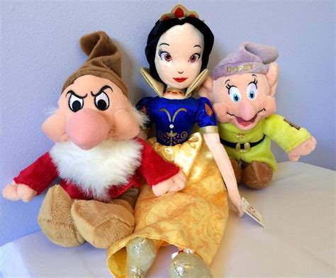Snow White And The Seven Dwarfs Dopey Grumpy Stuffed Plush Soft Toy
