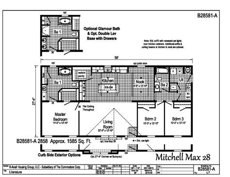 *total square footage only includes conditioned space and does not include garages, porches. > Floor Plans > 1500-1700 sq ft