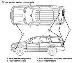 5 factory alarm disarm requires a 463 ohm resistor to ground on the lt.green/orange wire at the drivers door lock switch, you must use a relay. Jeep Grand Cherokee WJ - Front and rear wiper systems