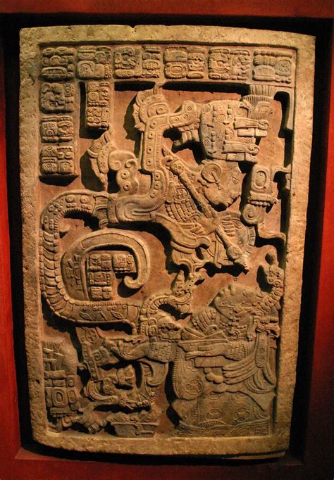 Mayan Granite Stone Tablet With Serpent In British Museum Flickr