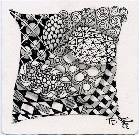 Terry's Tangles: Adding color to Zentangle