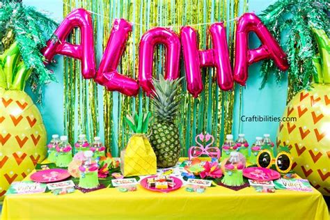 Tropical Luau Party Ideas Decorations Favors Treats Photo Booth