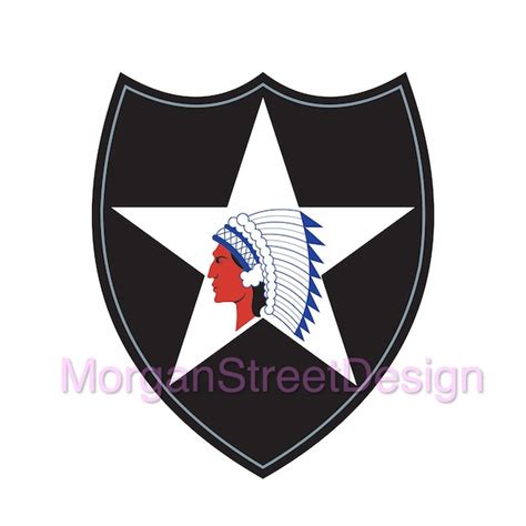 2nd Infantry Division Decal Etsy
