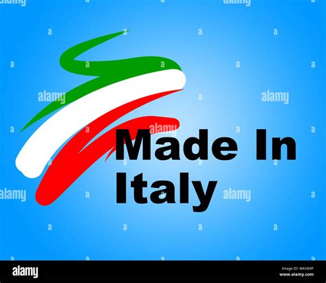 Italy Trade Representing Made In And Production Stock Photo Alamy