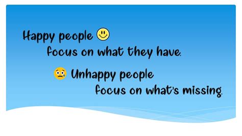 Happy People Focus On What They Have Youtube