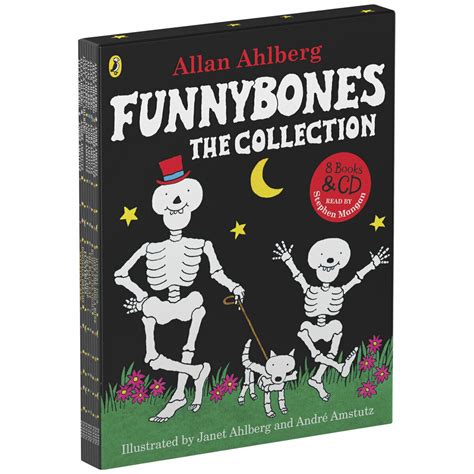 New Funny Bones Collection 8 Books And Cd Funnybones T Set By Allan