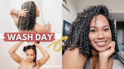 Natural Hair Wash Day Routine Start To Finish Melody Alisa Youtube