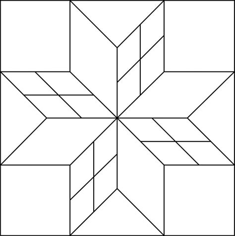 Quilt Blocks Coloring Pages To Print Printables