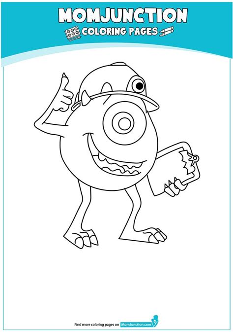 Print Coloring Image MomJunction Monster Coloring Pages Coloring