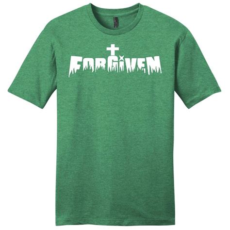Forgiven Cross T Shirt Mens Christian Tee Shirt Christian T Shirts