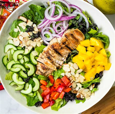 Grilled Chicken Salad With Mango Dressing Life Love And Good Food