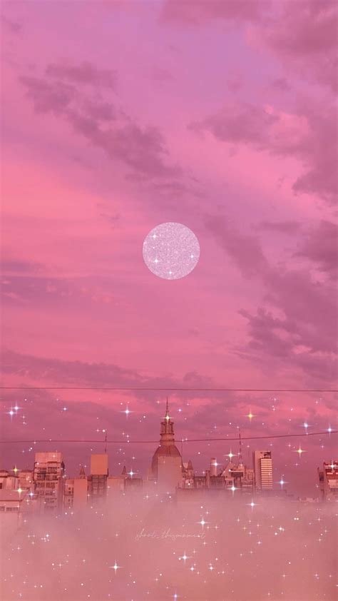 Pink Hour Magic Pink Tumblr Aesthetics Buildings City Dream