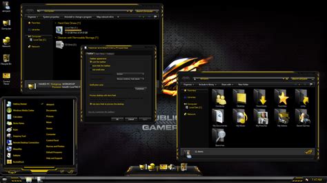 Asus Gold Skinpack For Windows 710 Skinpack Customize Your Digital