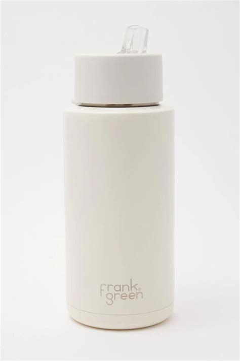 Frank Green Limited Edition Ceramic Reusable Bottle 34oz 1000ml White