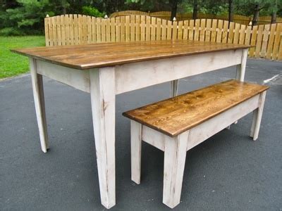 Farm table with bench farmhouse table benc hammer strength. Ana White | Modern Farmhouse Kitchen Table with Bench ...
