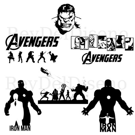Heroes Avengers Team Svg Bundle Super Heroes Svg Avengers Cut File For