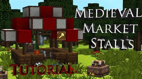 Welcome back to the minecraft medieval village!!! Minecraft Medieval Market Stalls Tutorial/Let's Build - YouTube