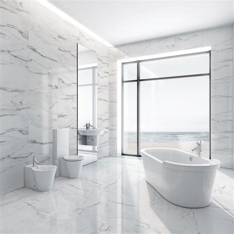 Beautiful Carrara Marble In The Bathroom Will Never Go Out Of Style