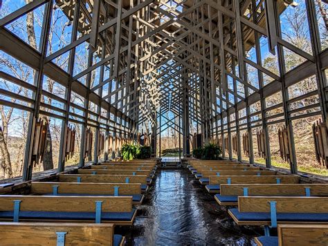 Inside Thorncrown Chapel In Eureka Springs Ar No Home Just Roam