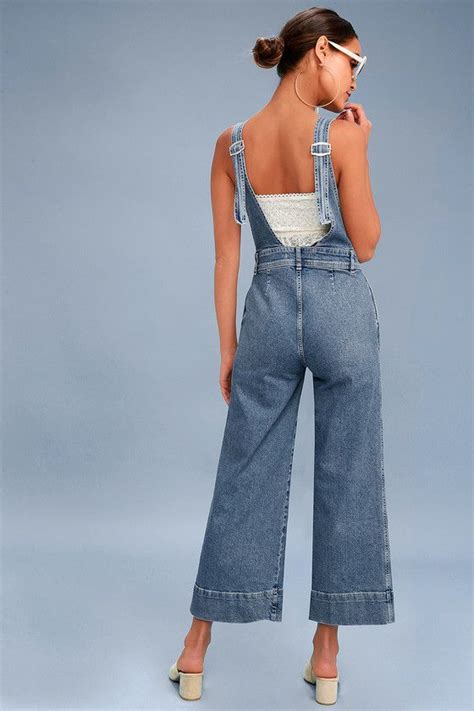 A Line Light Wash Overalls Overalls Line Light Style