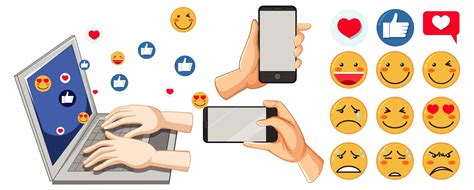Set Of Social Media Emoji Emoticon Sticker Vector Illustration Set Of The Best Porn Website