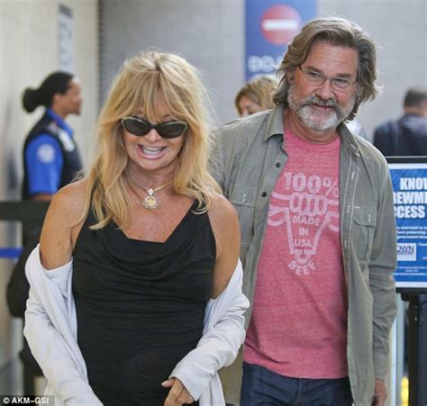 Loved Up Goldie Hawn And Kurt Russell Cant Stop Smiling After Another