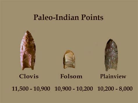 Clovis And Paleo Indians Who Followed Such As Folsom Native American