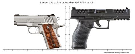 Kimber Ultra Vs Walther Pdp Full Size Size Comparison Handgun Hero
