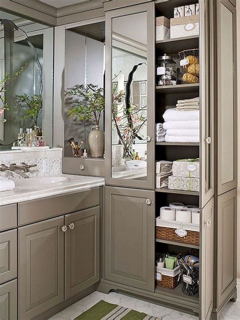 Increase storage space and create the right look and feel for your bathroom with our bathroom often, these models have a bottom portion that's a cabinet with doors for small items and an upper. 70+ brilliance Bathroom Cabinet Storage Ideas #bathrooms # ...