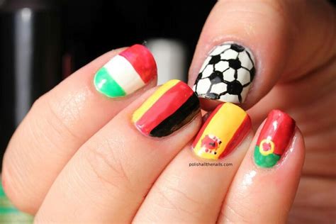 European Soccer Nails Soccer Nails Nails Nail Art Designs