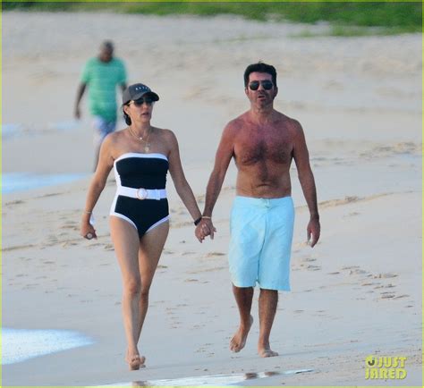simon cowell is all smiles shirtless at the beach after electric bike accident photo 4509035