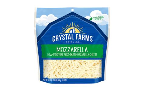 mozzarella shredded cheese crystal farms