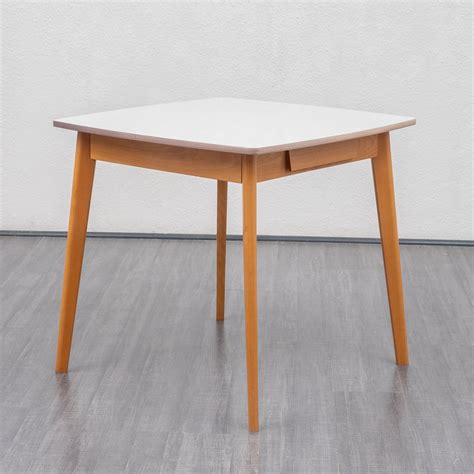 Vintage mid century grey w flowers silver trim formica kitchen table 47 5 x 37. 1950s square kitchen table | #126557