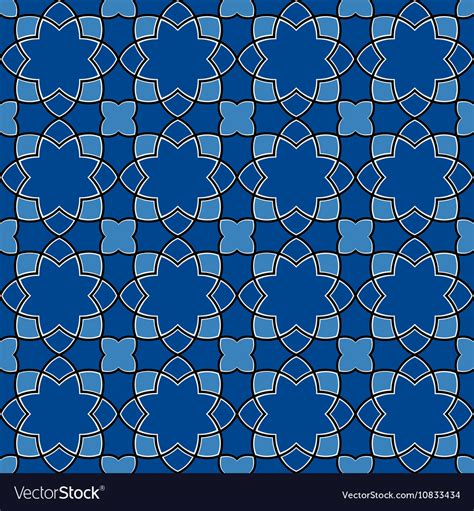 Gorgeous Seamless Arabic Tile Pattern Design Vector Image
