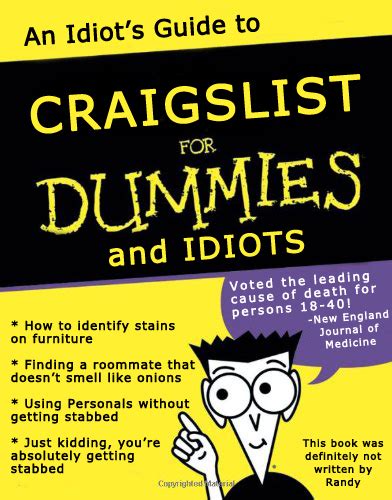 Where It Gets Awkward An Idiots Guide To Craigslist For Dummies And
