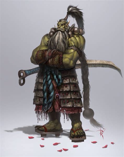 Orc Samurai Character Art Warcraft Art Fantasy Characters