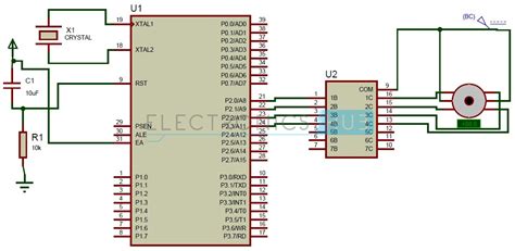 Stepper Motor Interfacing With 8051 Microcontroller Electronicshub