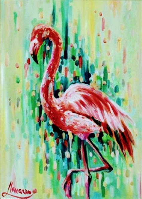 Pin By Joseph Michel On Pink Flamingos Painting Crafts Whimsical Art