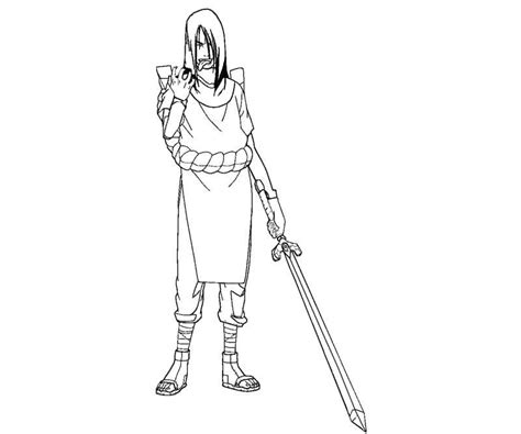 Orochimaru From Naruto Coloring Page Anime Coloring Pages