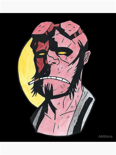 Hellboy Canvas Print For Sale By Ambarts Redbubble