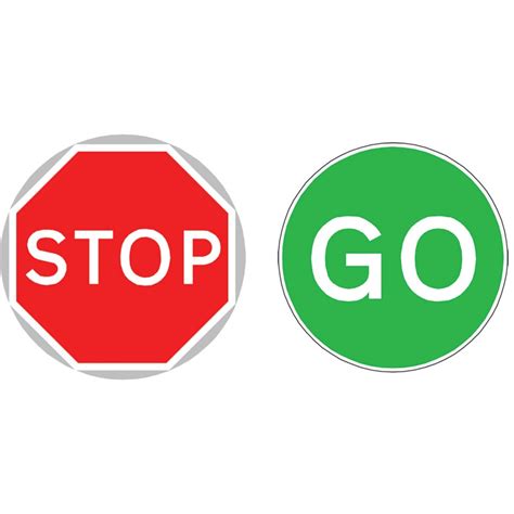 Free Printable Stop And Go Sign Clipart Best