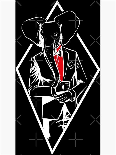 Elephant Gentleman In Suit Canvas Print For Sale By Emphatic Redbubble