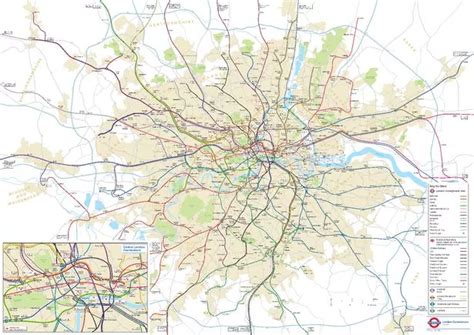 London Underground Map Geographically Accurate Tube Map Showing Where