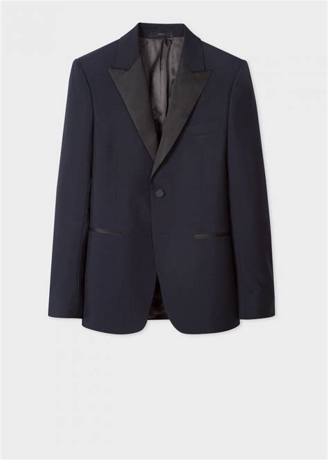 Paul Smith Tailored Fit Navy Wool Mohair Evening Suit Navy Mens Suits