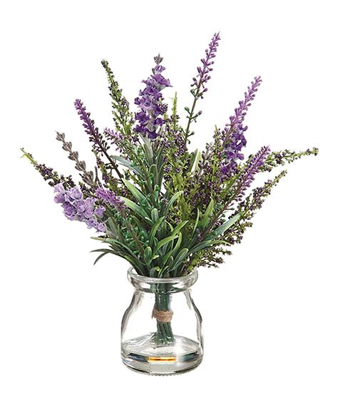 9 Lavender Glass Vase Arrangement Vase Arrangements Potted