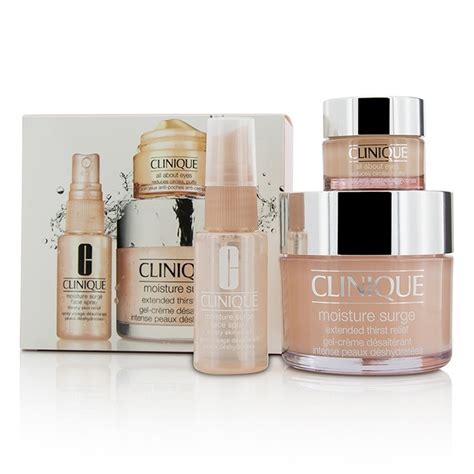 A natural, radiant glow and prep skin for flawless makeup. Clinique Moisture Surge Set: Moisture Surge 125ml + All ...