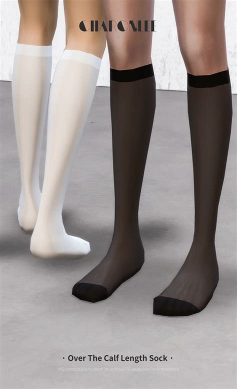 Over The Calf Length Sock At Charonlee Sims 4 Updates
