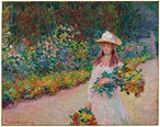 Young girl in the garden of Giverny, 1888 by Claude Monet